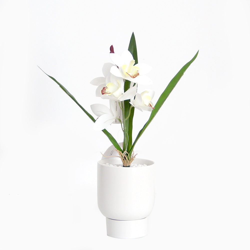 31cm 3D cymbidium orchid artificial flower home decoration