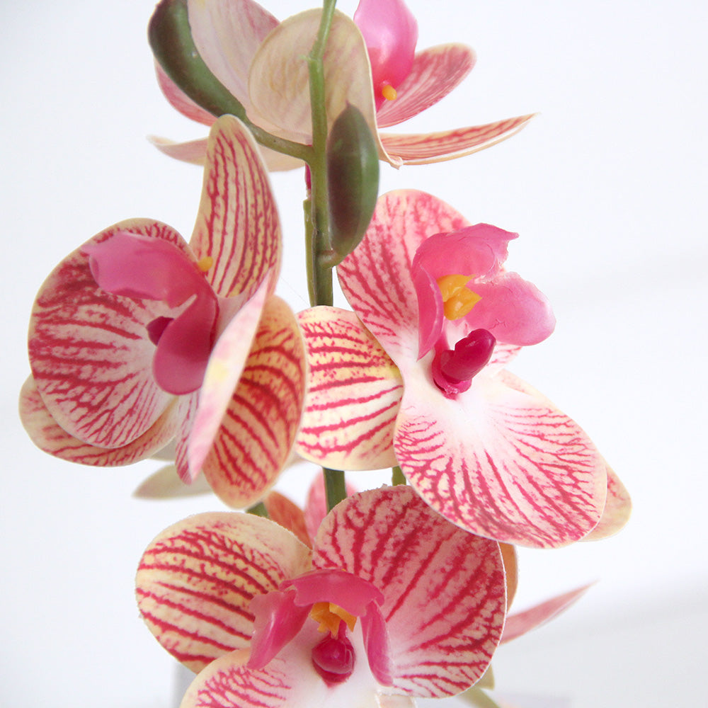 44cm 3D 6 flowers mini orchid artificial flower home decoration