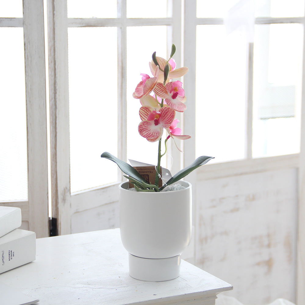 44cm 3D 6 flowers mini orchid artificial flower home decoration