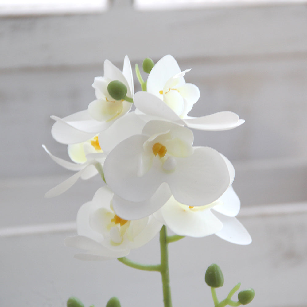 High Quality 3D 5heads Phalaenopsis Mini Artificial Flowers Orchid for Wedding Home Decoration