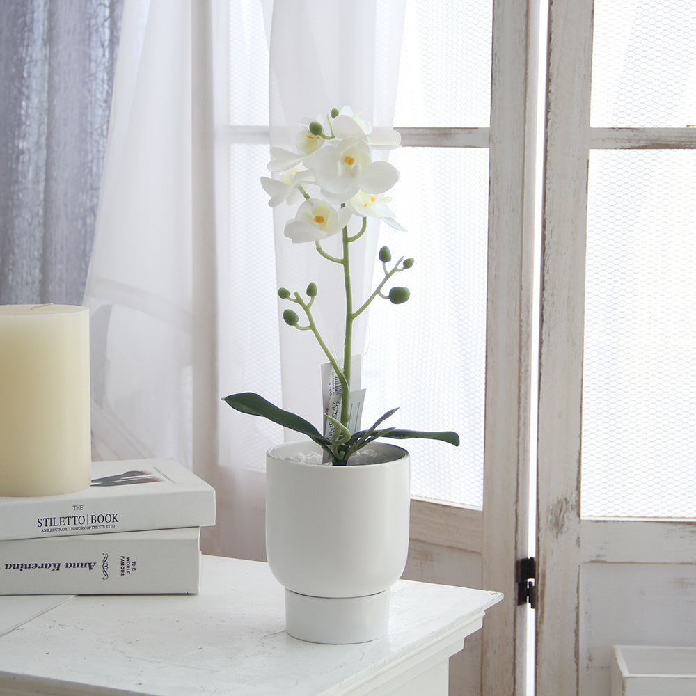 High Quality 3D 5heads Phalaenopsis Mini Artificial Flowers Orchid for Wedding Home Decoration