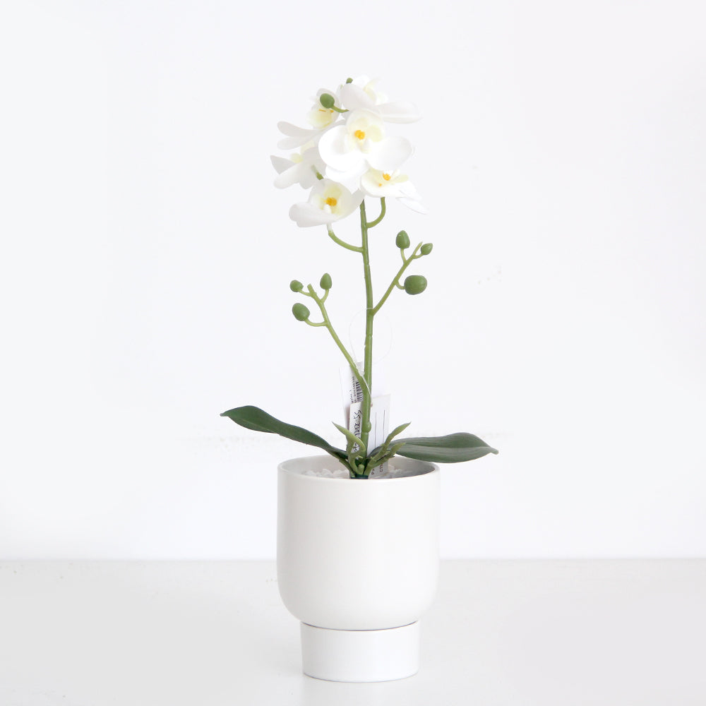High Quality 3D 5heads Phalaenopsis Mini Artificial Flowers Orchid for Wedding Home Decoration