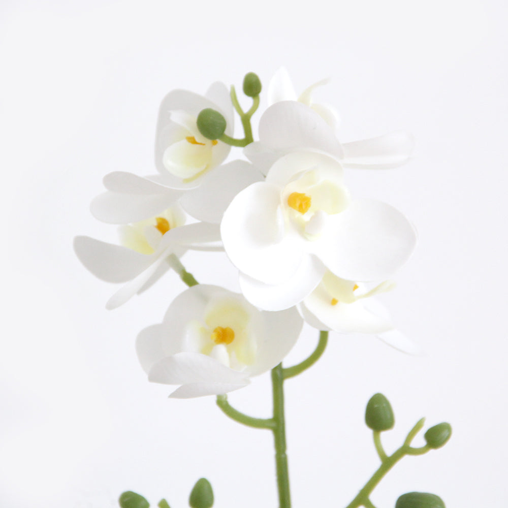 High Quality 3D 5heads Phalaenopsis Mini Artificial Flowers Orchid for Wedding Home Decoration