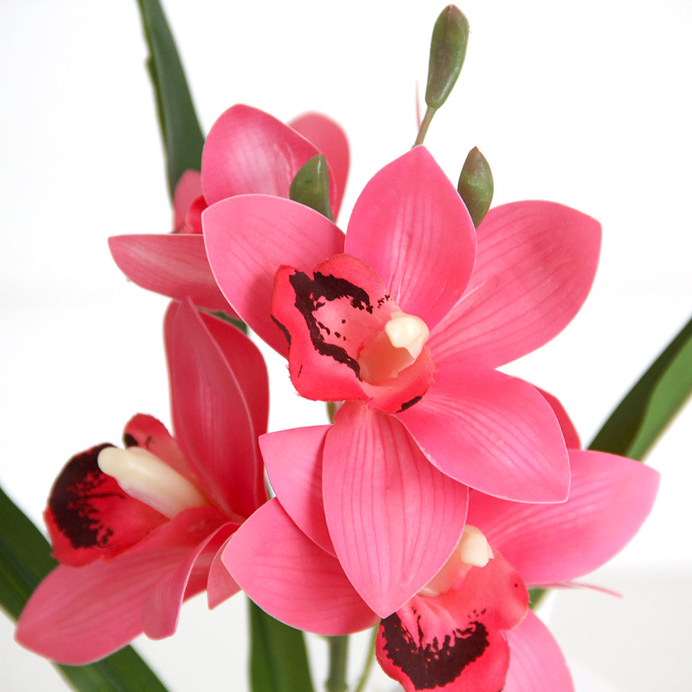 31cm 3D cymbidium orchid artificial flower home decoration