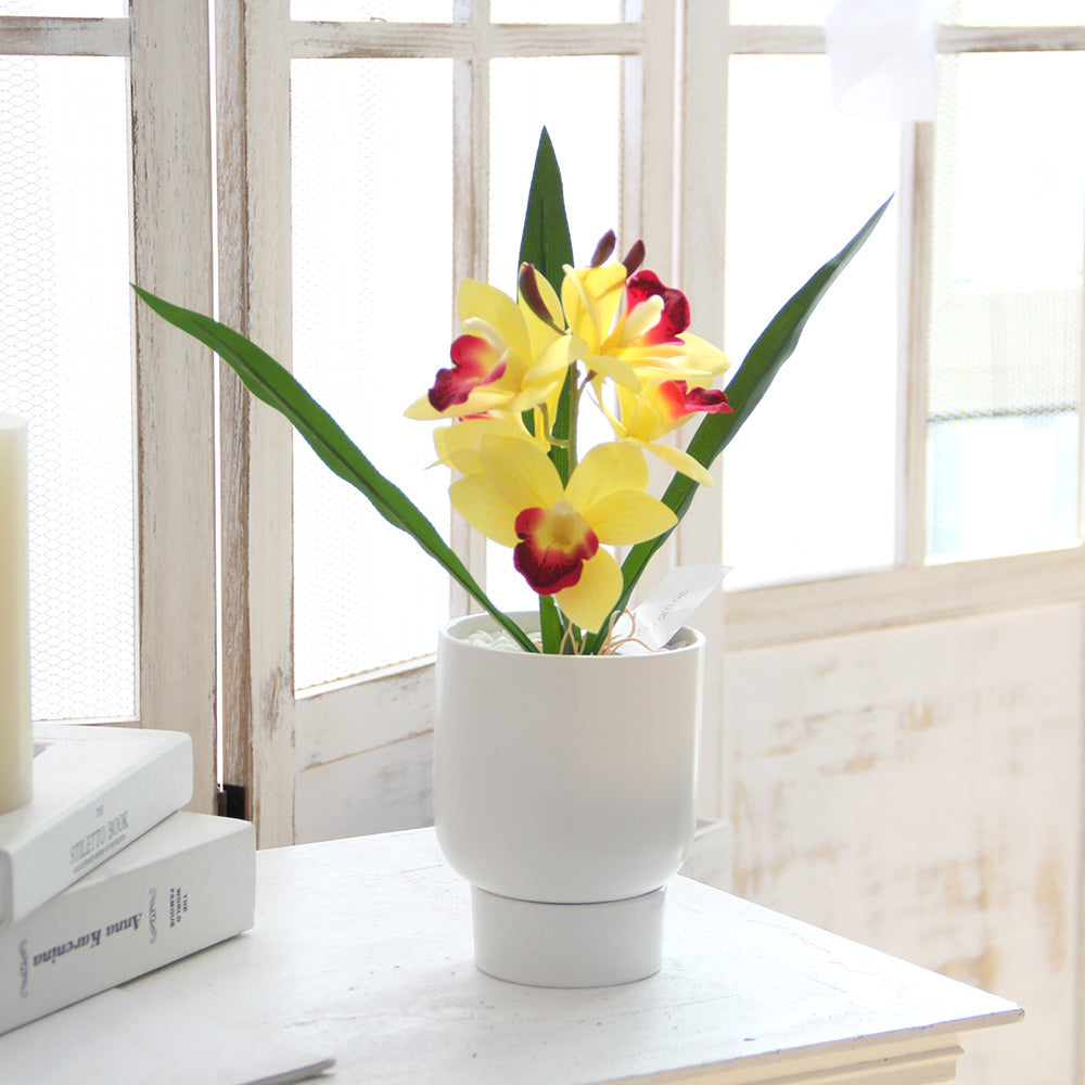 31cm 3D cymbidium orchid artificial flower home decoration