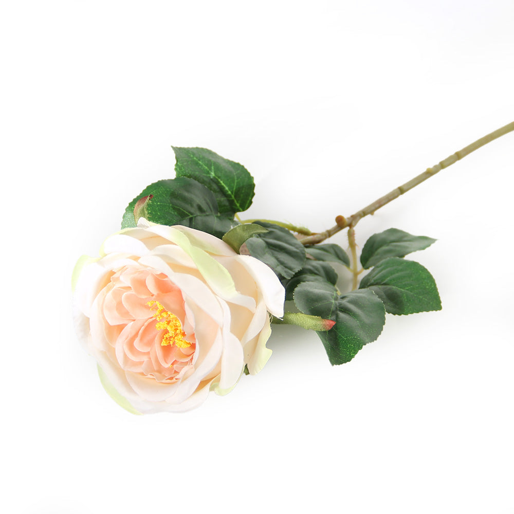 Wholesale Handmade DIY Flower Ball Single Branch Austin Rose Camellia Artificial Flowers Decorative Plastic Material