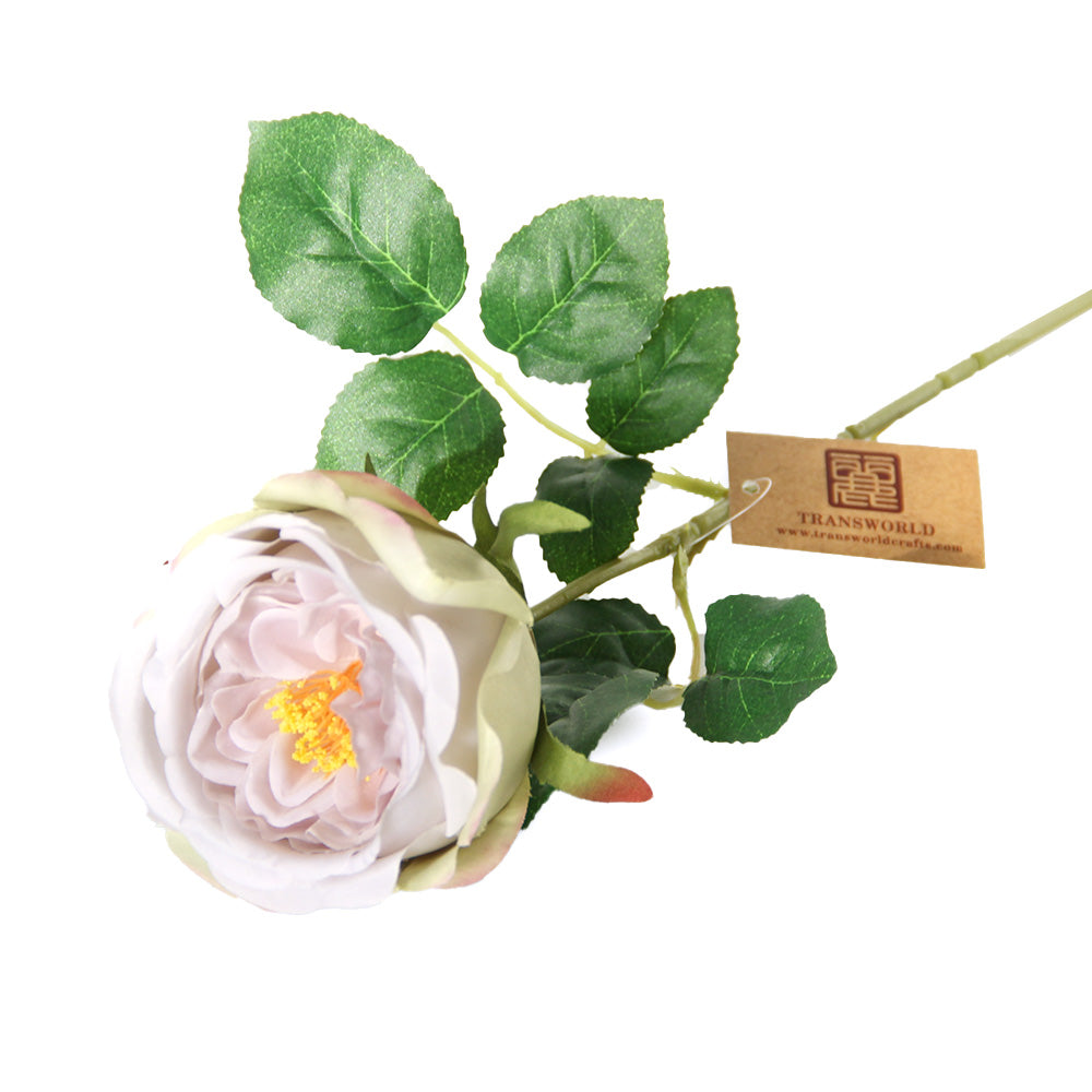Wholesale Handmade DIY Flower Ball Single Branch Austin Rose Camellia Artificial Flowers Decorative Plastic Material