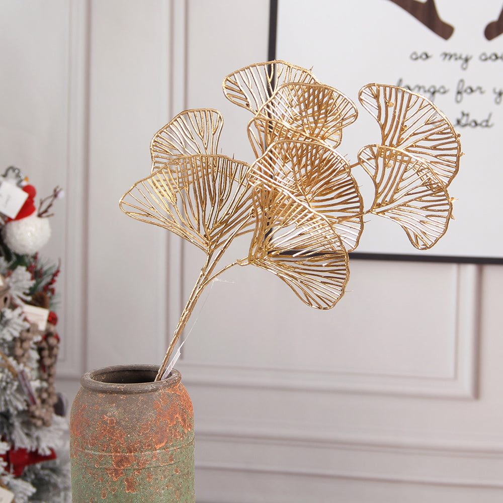 Gold Vase Pick Golden Circular Vase Set Spray With a Bendable Wire Suitable for All Events gold pick