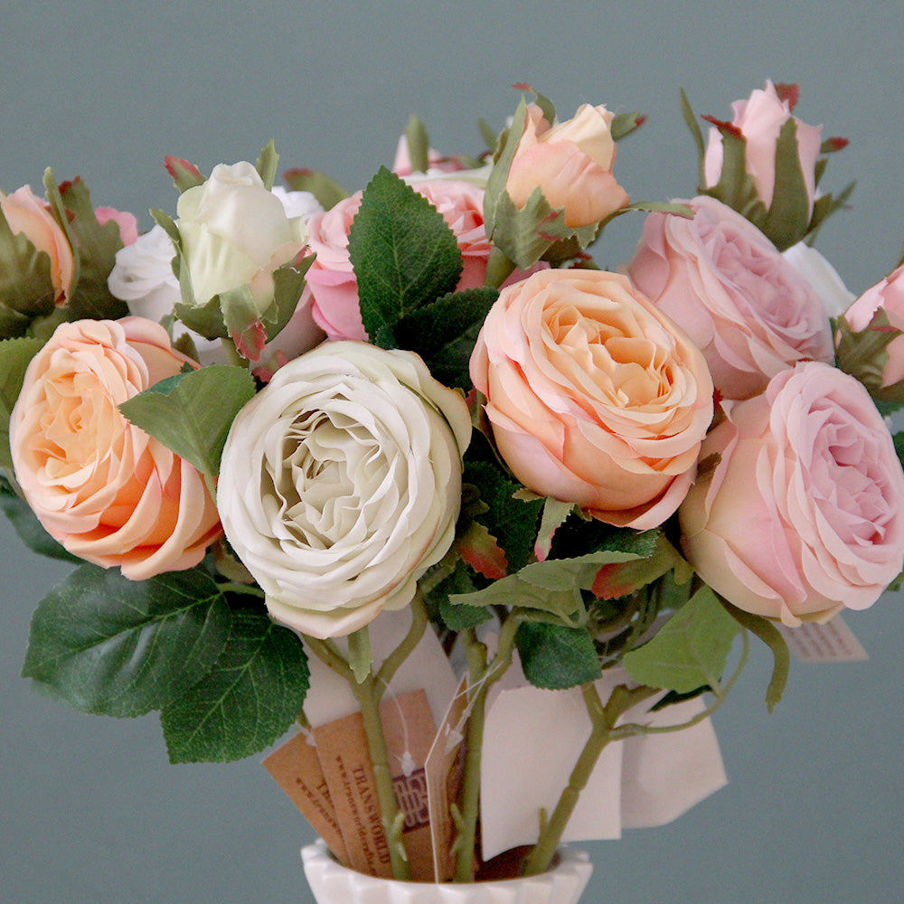 Most popular Artificial Rose Flower Artificial Flowering Plants for Home Decoration