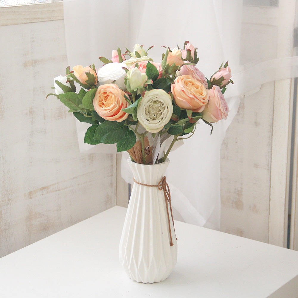 Most popular Artificial Rose Flower Artificial Flowering Plants for Home Decoration