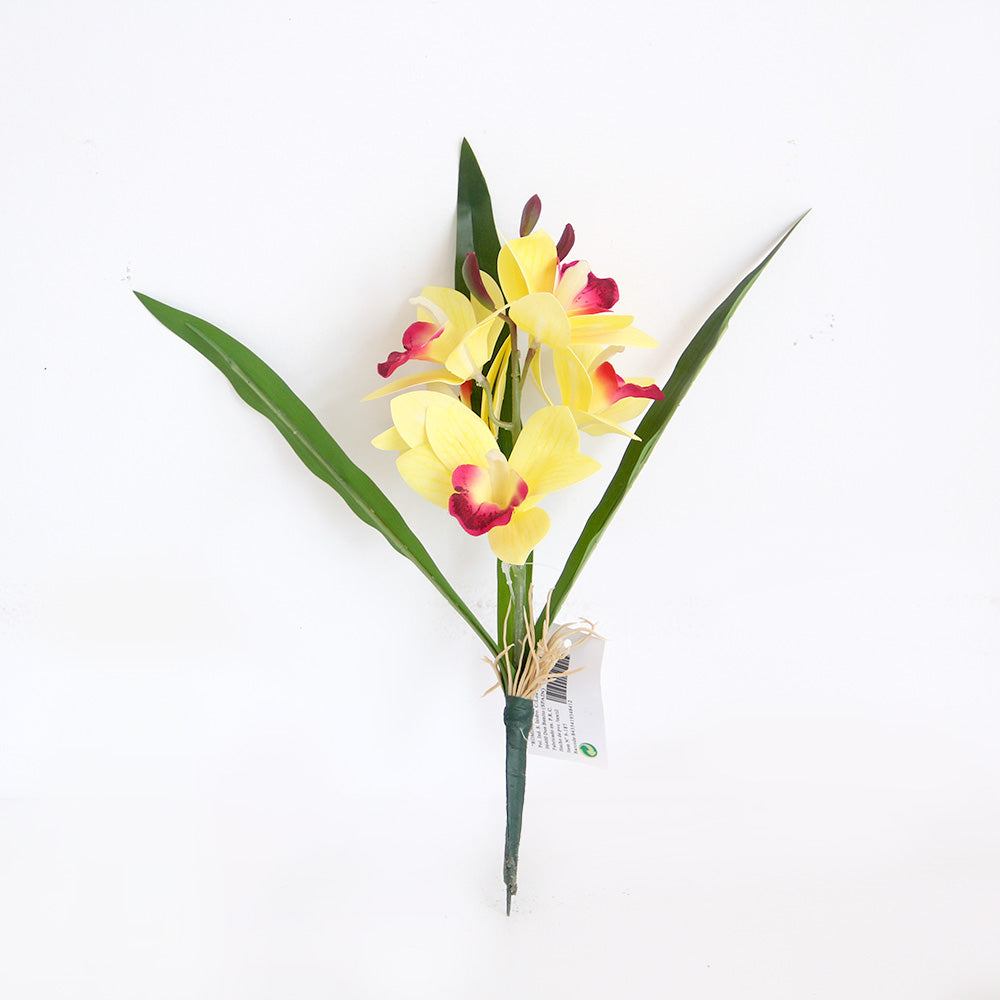 31cm 3D cymbidium orchid artificial flower home decoration