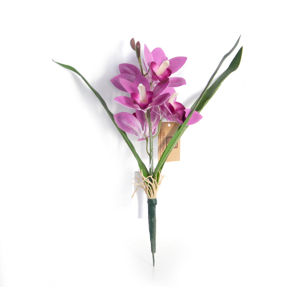31cm 3D cymbidium orchid artificial flower home decoration