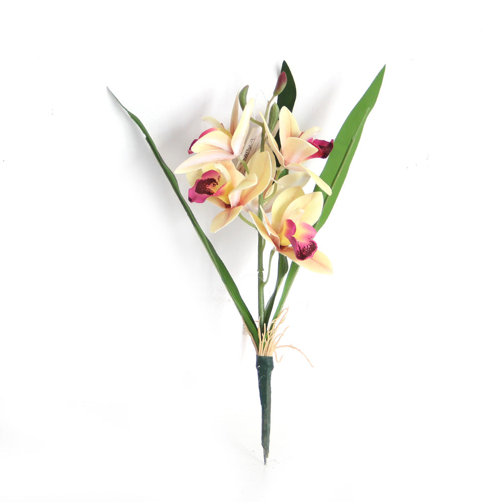 31cm 3D cymbidium orchid artificial flower home decoration