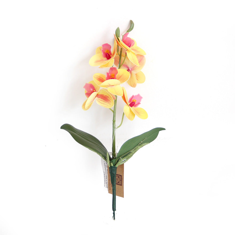 44cm 3D 6 flowers mini orchid artificial flower home decoration