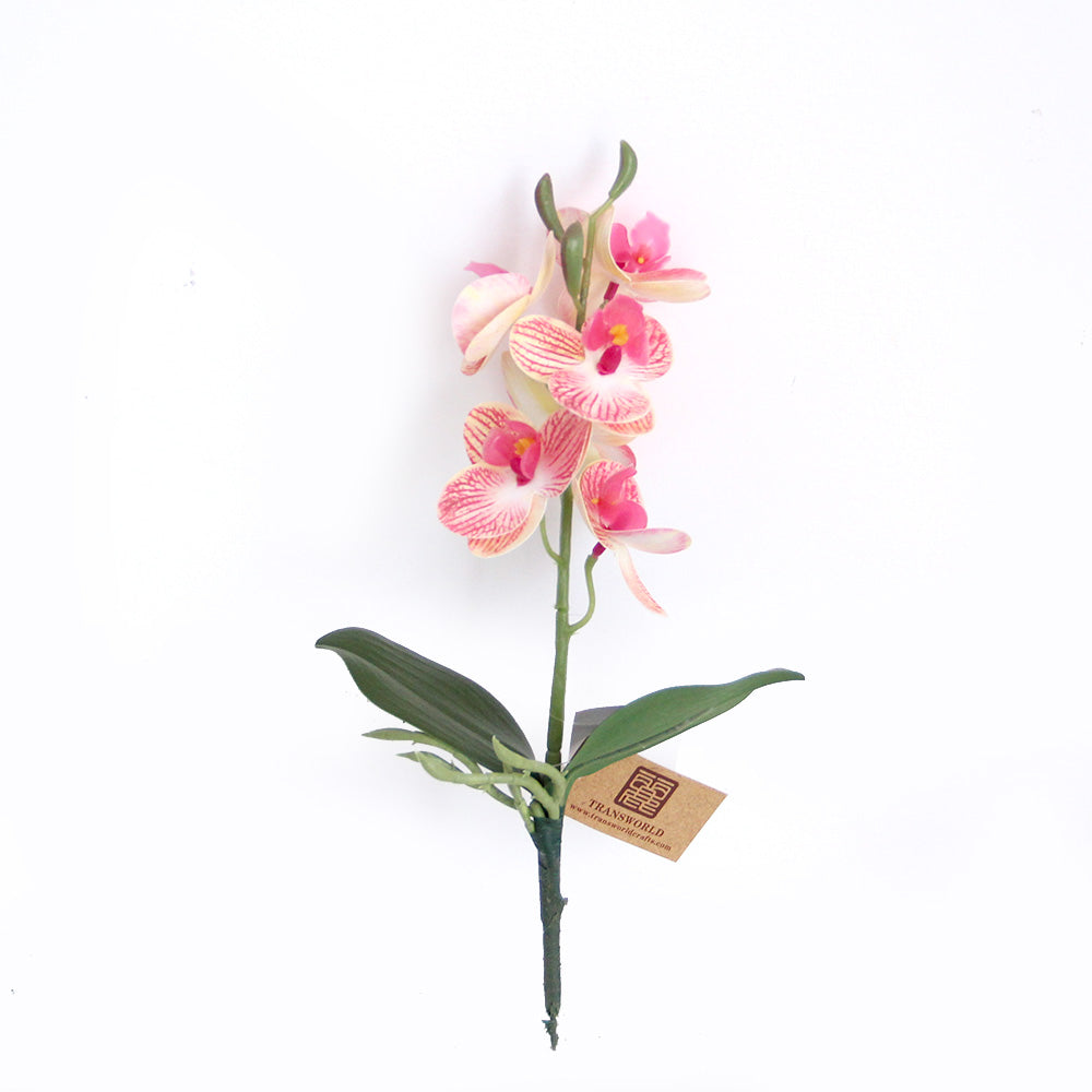 44cm 3D 6 flowers mini orchid artificial flower home decoration