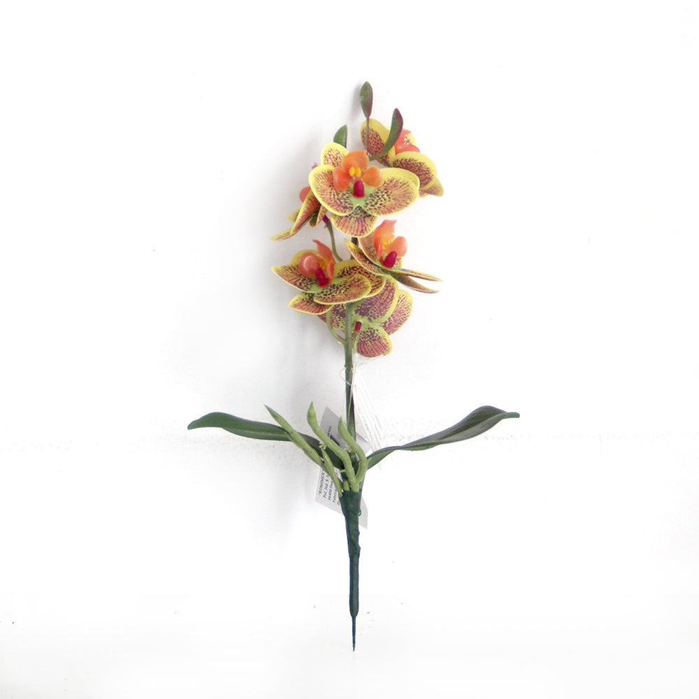 44cm 3D 6 flowers mini orchid artificial flower home decoration