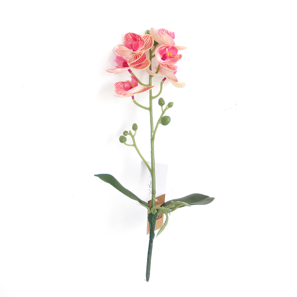 High Quality 3D 5heads Phalaenopsis Mini Artificial Flowers Orchid for Wedding Home Decoration