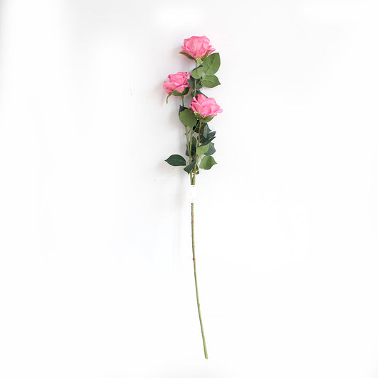 110cm three heads flowers rose flowers artificial flower home decoration