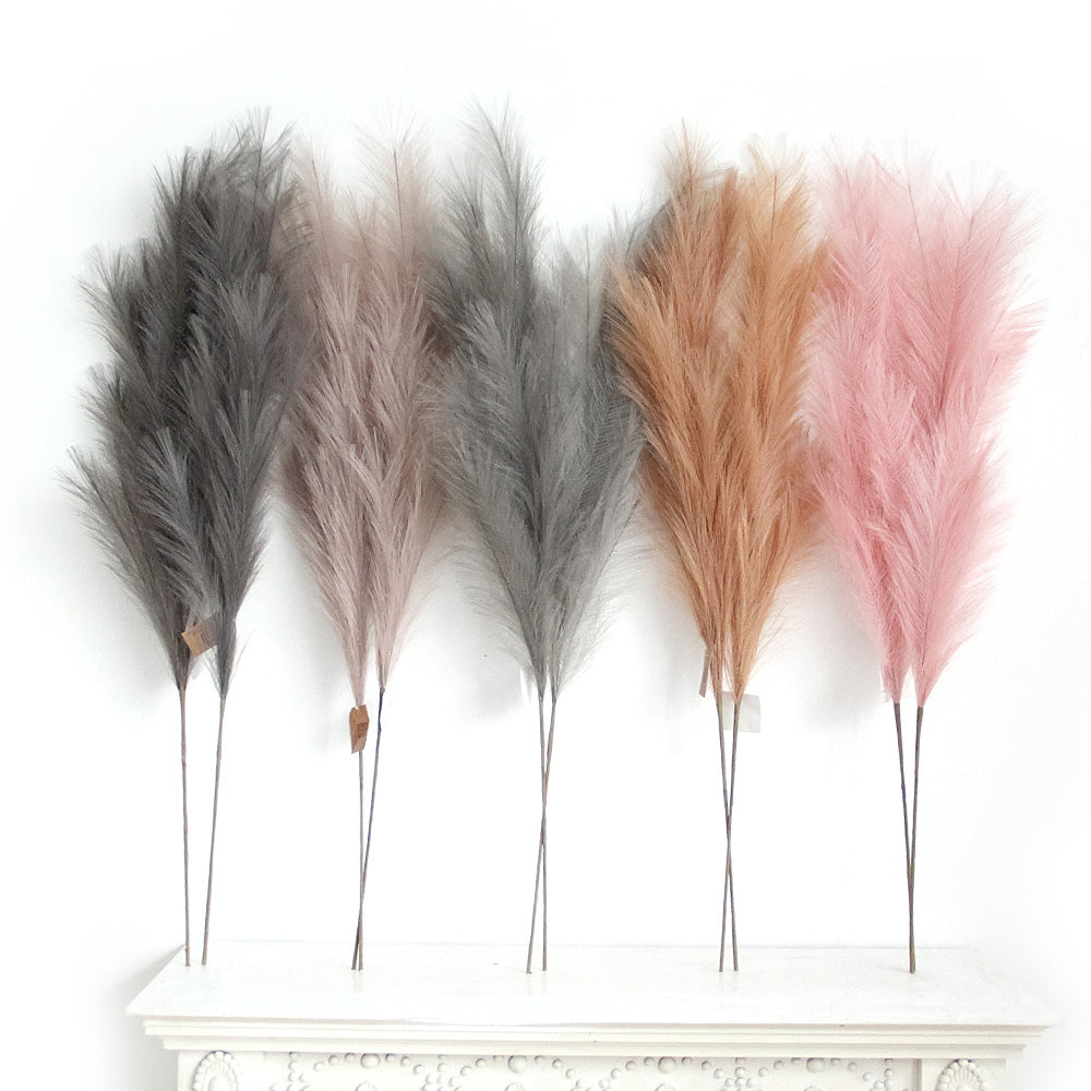 110cm colours 5 pcs a set artificial pampas grass for boho wedding home farmhouse decor