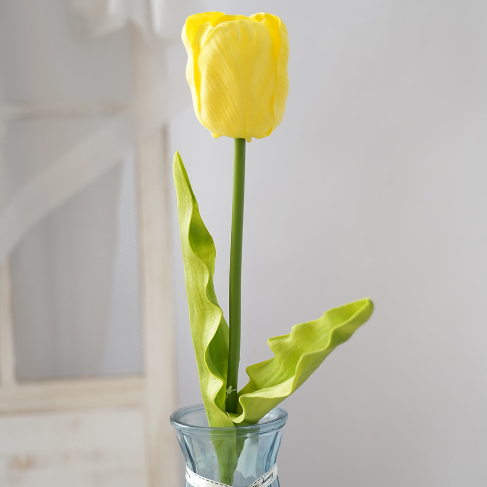 Wholesale PU Material Artificial Tulips Single Head Tulips Flower Decorative Flowers for Home Wedding Mother's Day Decorations