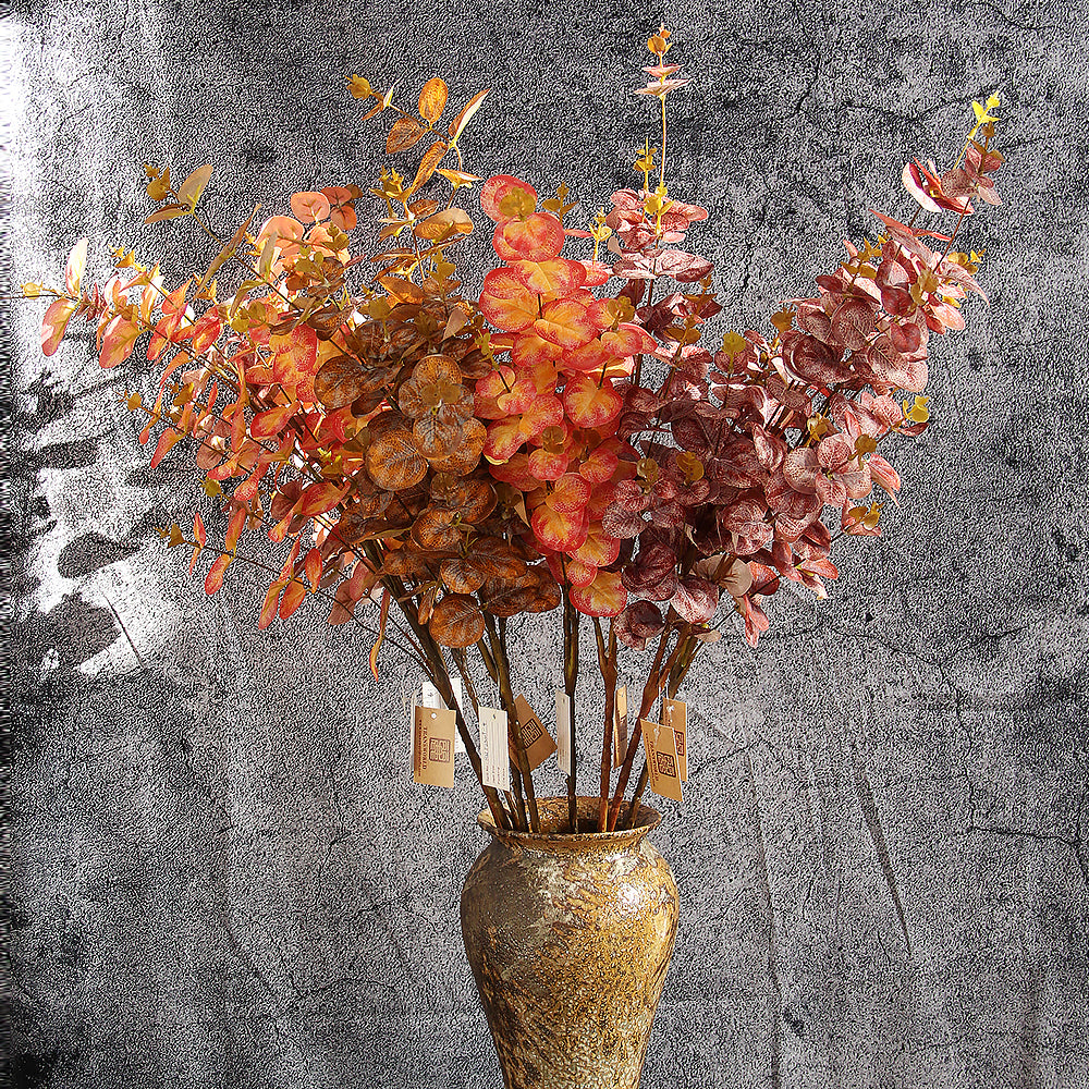 2024 New Product Multicolour Artificial Palm Leaves 35.43Inch Single Artificial Branch Four Seasons Home Decoration Flowers