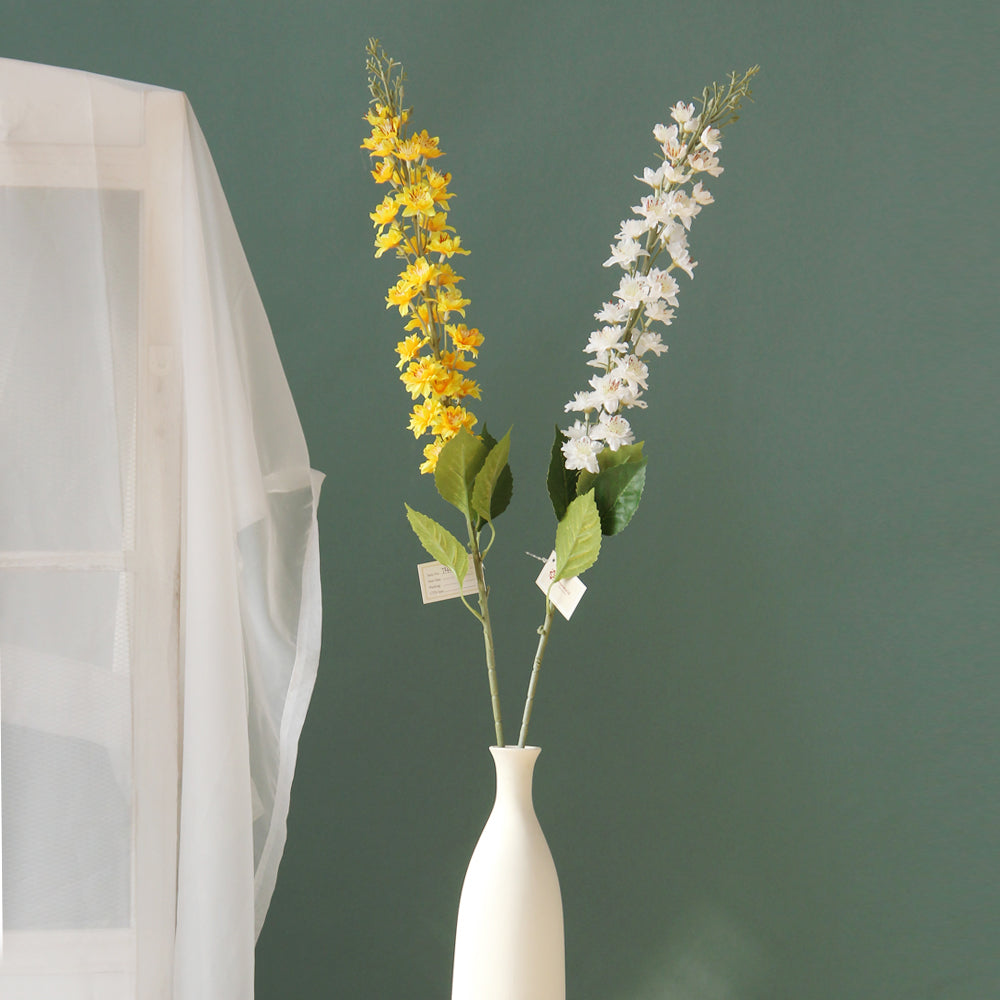 Whosale High Simulation Artificial Real Touch Larkspur Decorative Artificial Flower For Wedding Home Party Decoration