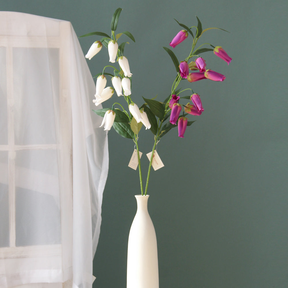 Whosale Long Size Campanula Artificial Flowers For Wedding Home Garden Decoration Artificial Flower Arrangement