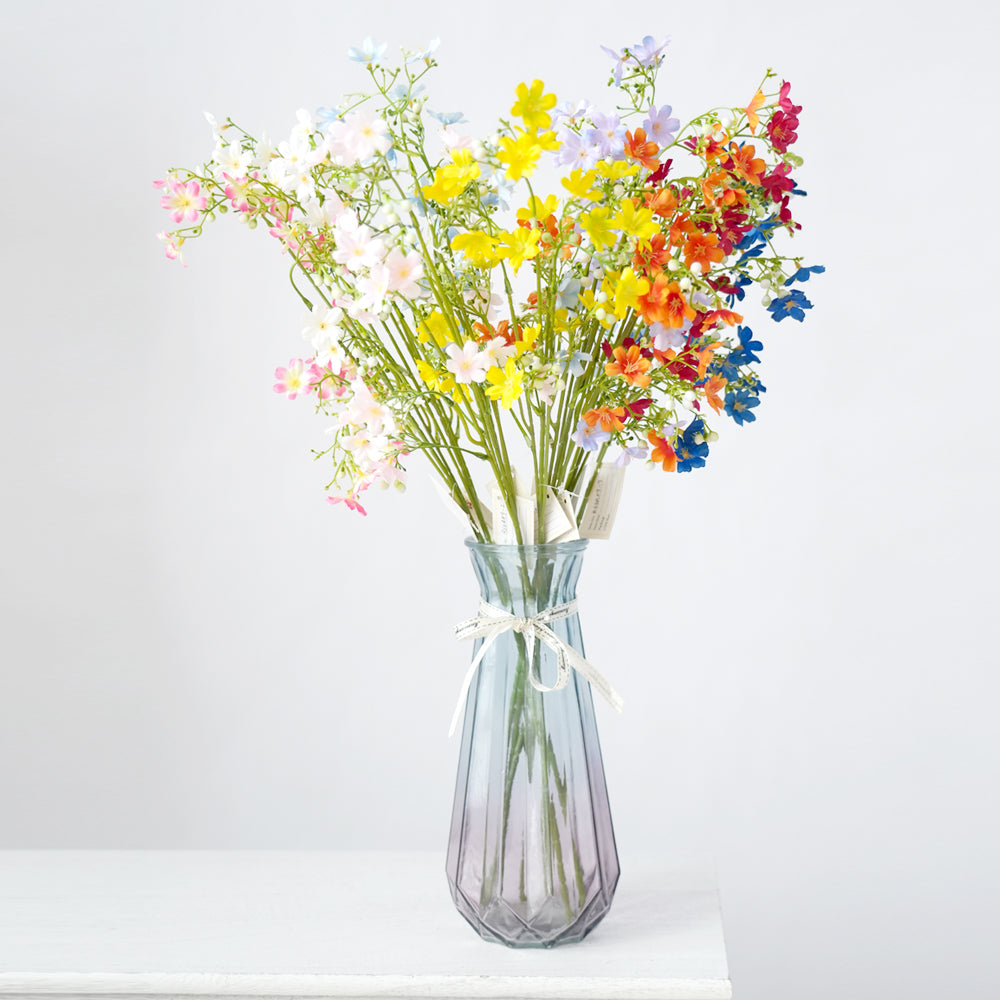 Factory Wholesale Artificial Silk Flower Arrangements for Spring Summer Floral Sprig Decorative Wedding Home Graduation Stem
