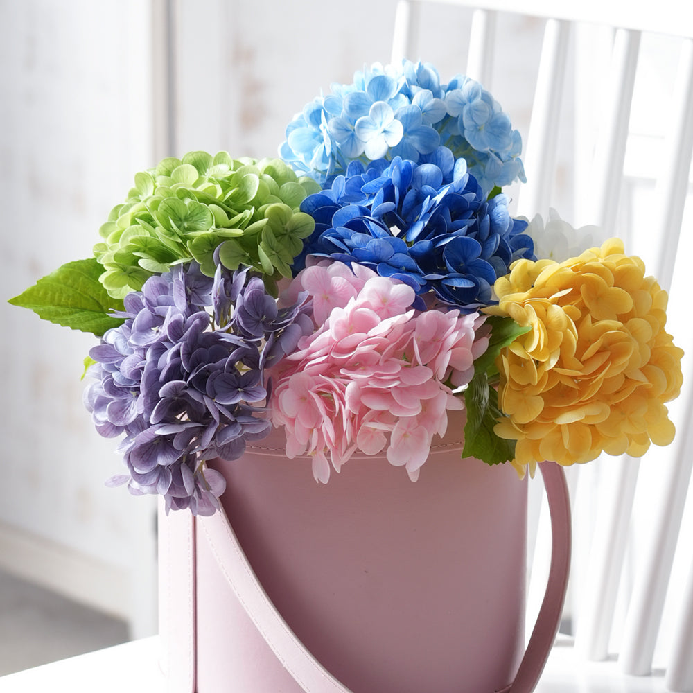 New Design Great Price Artificial Hydrangea Flowers Custom Real Touch Hydrangea Decorative Flowers for Wedding Home Store Decor