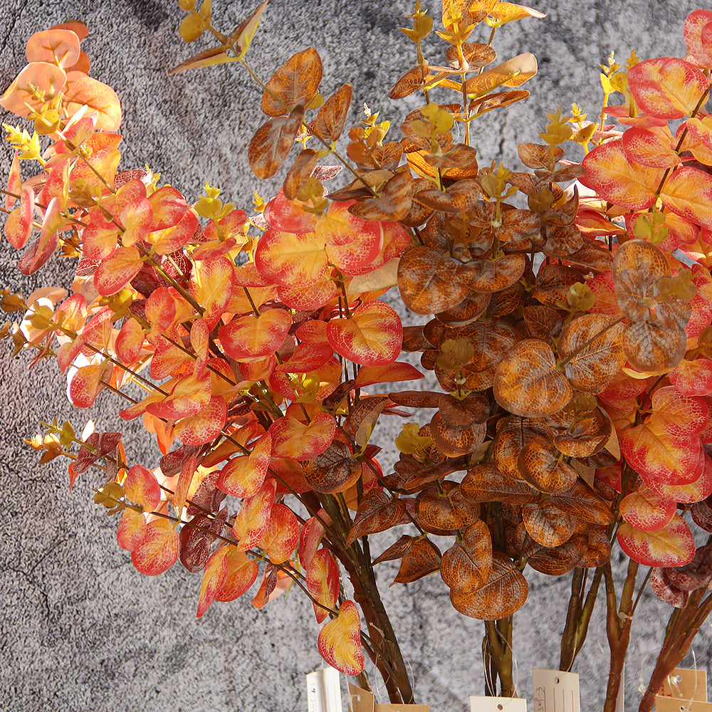 2024 New Product Multicolour Artificial Palm Leaves 35.43Inch Single Artificial Branch Four Seasons Home Decoration Flowers