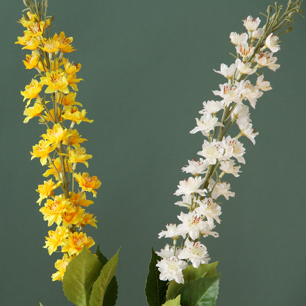 Whosale High Simulation Artificial Real Touch Larkspur Decorative Artificial Flower For Wedding Home Party Decoration