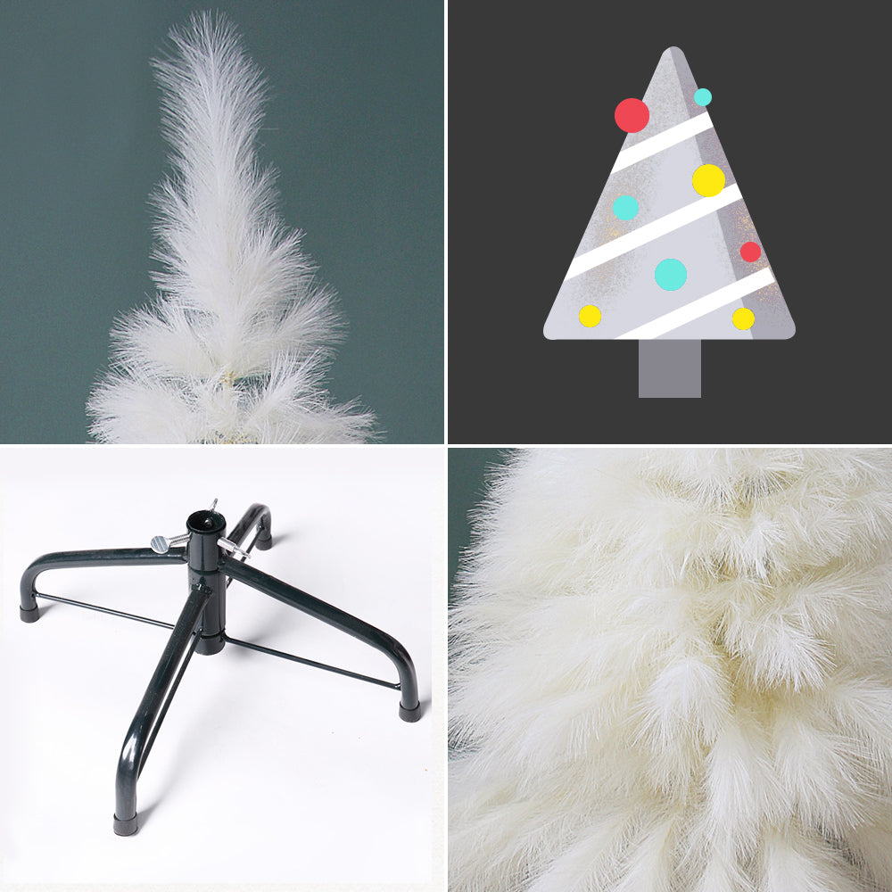 Original Design Pampas Tree 7-ft Fluffy Large Artificial Pampas Grass Tree Festival Wedding Christmas Decorations