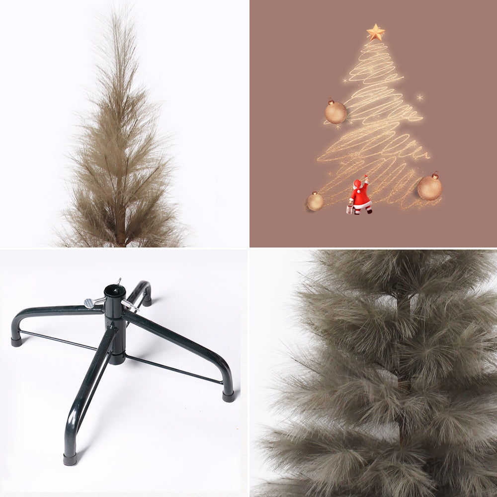 Popular Luxury Everlasting 2.1m Pampas Tree Handmade Artificial Christmas Tree Indoor or Outdoor Decor