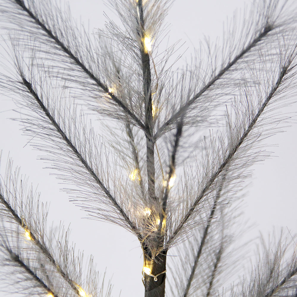 New Design 60cm Christmas Tree With Led Lights Small Artificial Pampas Grass Tree With Light Celebration Home Event Party