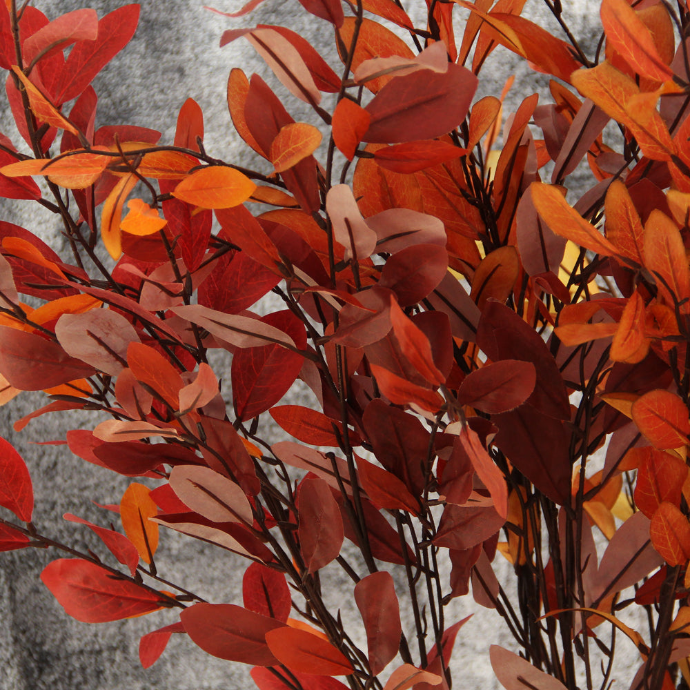 Trending Products 2024 New Arrivals Three Forks Artificial Olive Leaf Autumn Color Artificial Leaves For Store Home Hotel Decor