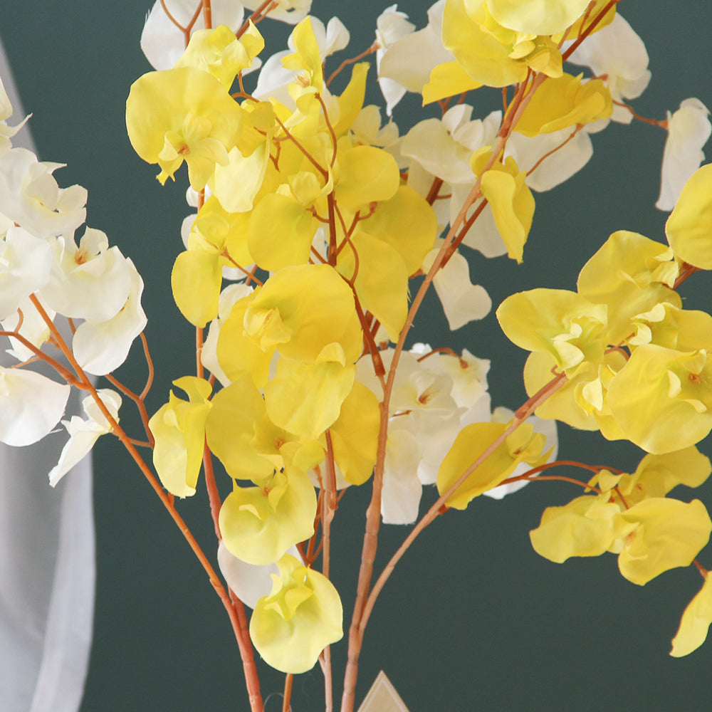 1m Tall Artificial Flowers Decor Cymbidium Orchids Flower Floral Spray Artificial Flowers Wholesale For Home Wedding Decoration