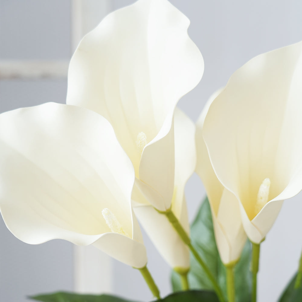 DIY 7head Calla Lily Artificial Flowers Silk Flowers Calla Lily Bouquet For Indoor and Outdoor Decor Wedding Flower Arrangement