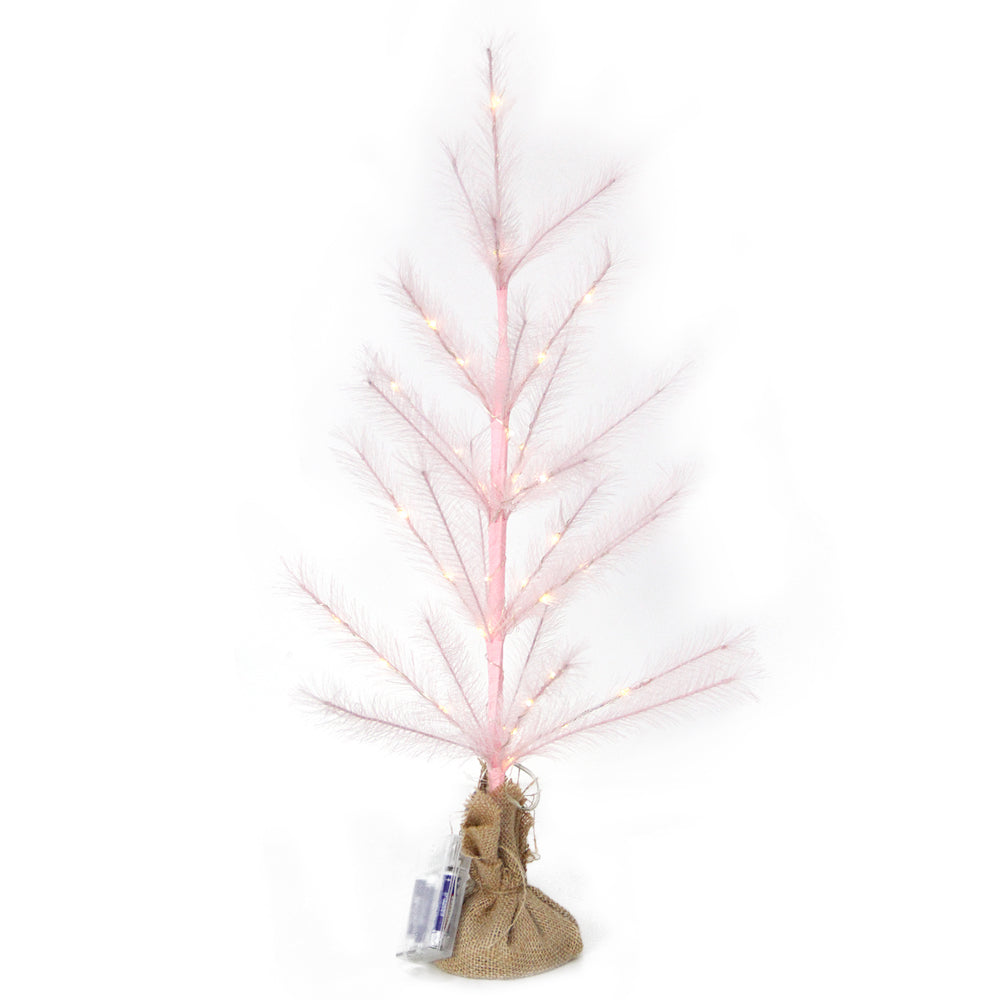 New Design 60cm Christmas Tree With Led Lights Small Artificial Pampas Grass Tree With Light Celebration Home Event Party