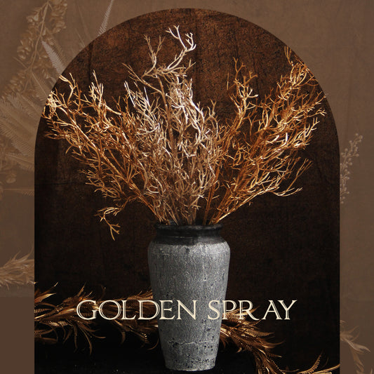 New Design Exquisite Golden Spray Products Silver Spray Festive Atmosphere Artificial Branches Home Decor Floral Arrangement