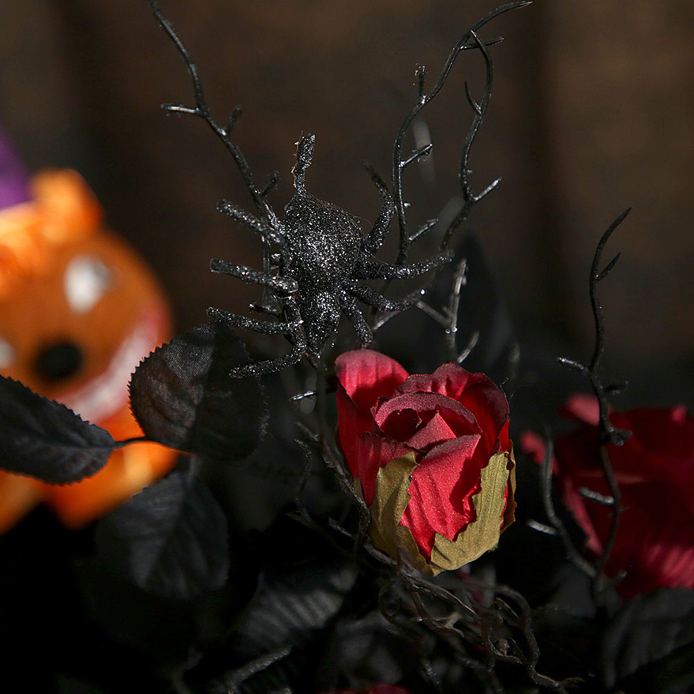 Newly Design Halloween Flower Pot With Artificial Flower and Branches For Halloween Home Decor
