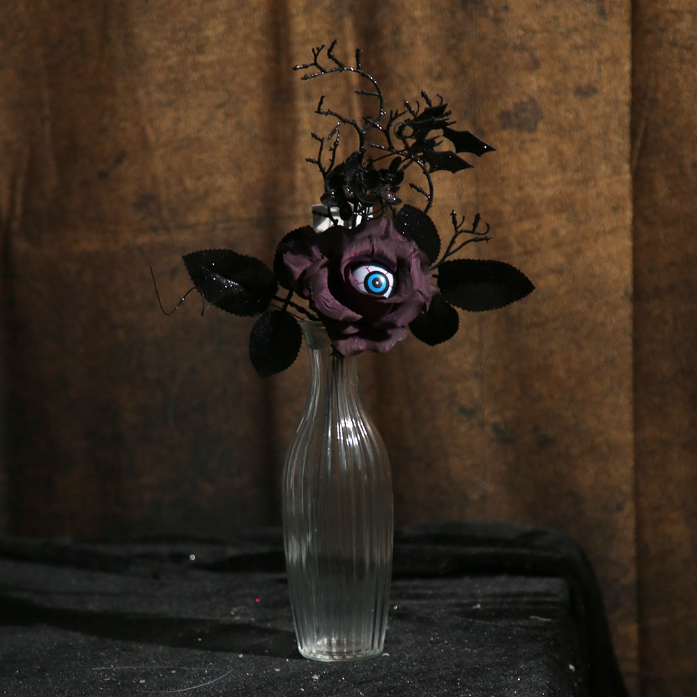2024 Halloween Theme Design Artificial Flower Branch Halloween Props Eyeball Halloween Decorations