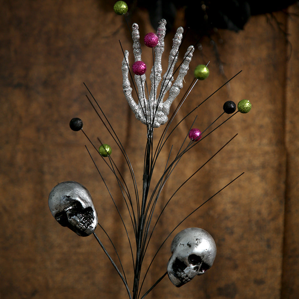 Halloween Decor Ornaments Dead Branch Halloween Skeleton Black Artificial Twigs For Halloween Decoration Supplies