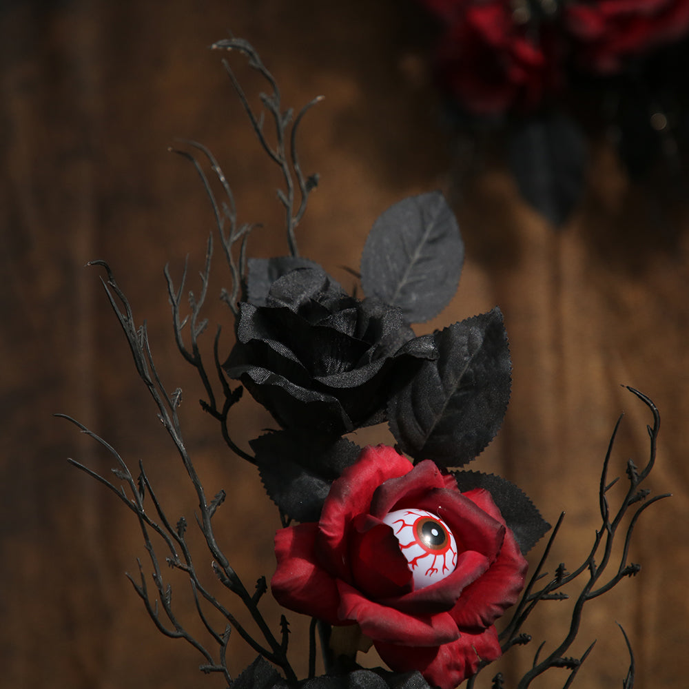 Halloween Branches Picks Hallowee Eyeball Black Faux Twigs Artificial Flower Branches For Halloween Decoration