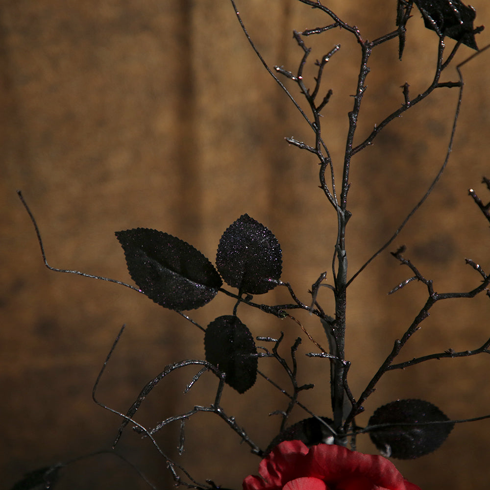 Luxury Ornament Halloween Branches Picks Roses Flower Faux Twigs Artificial Berry Stems For Halloween Decoration