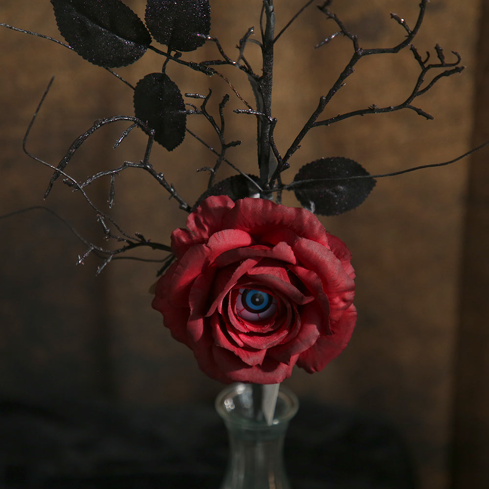 Luxury Ornament Halloween Branches Picks Roses Flower Faux Twigs Artificial Berry Stems For Halloween Decoration