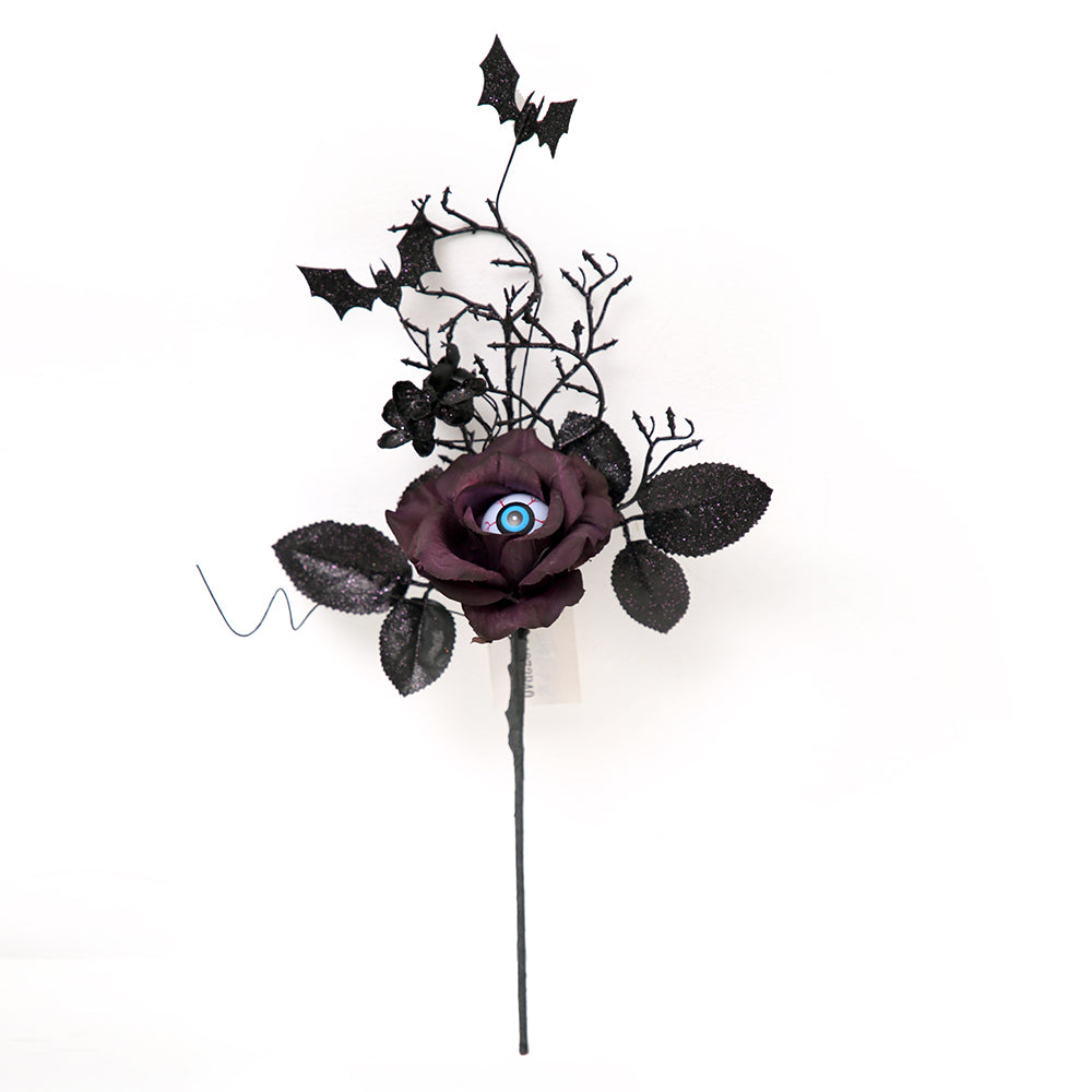 2024 Halloween Theme Design Artificial Flower Branch Halloween Props Eyeball Halloween Decorations