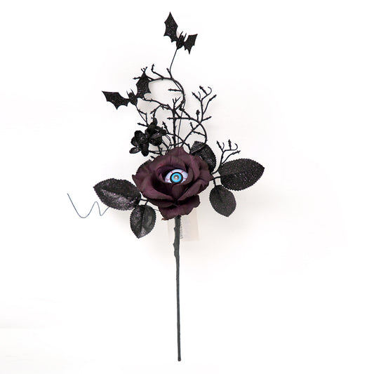 2024 Halloween Theme Design Artificial Flower Branch Halloween Props Eyeball Halloween Decorations