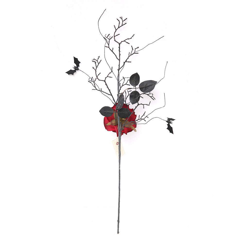 Luxury Ornament Halloween Branches Picks Roses Flower Faux Twigs Artificial Berry Stems For Halloween Decoration