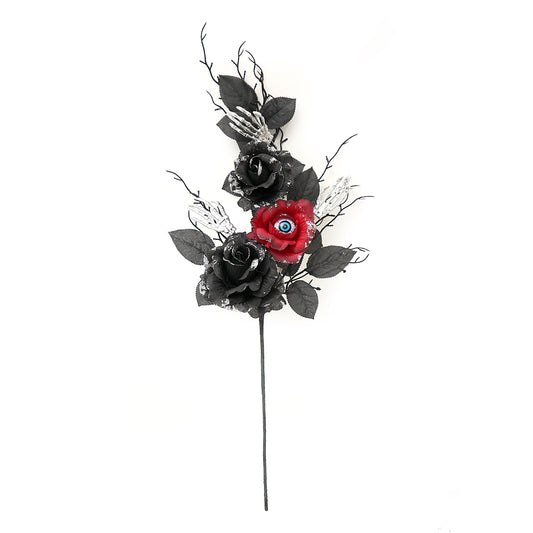 Halloween Branches Picks Skeletons Plastic Flowers Artificial Twigs Halloween Black Dead Branches For Halloween Decoration