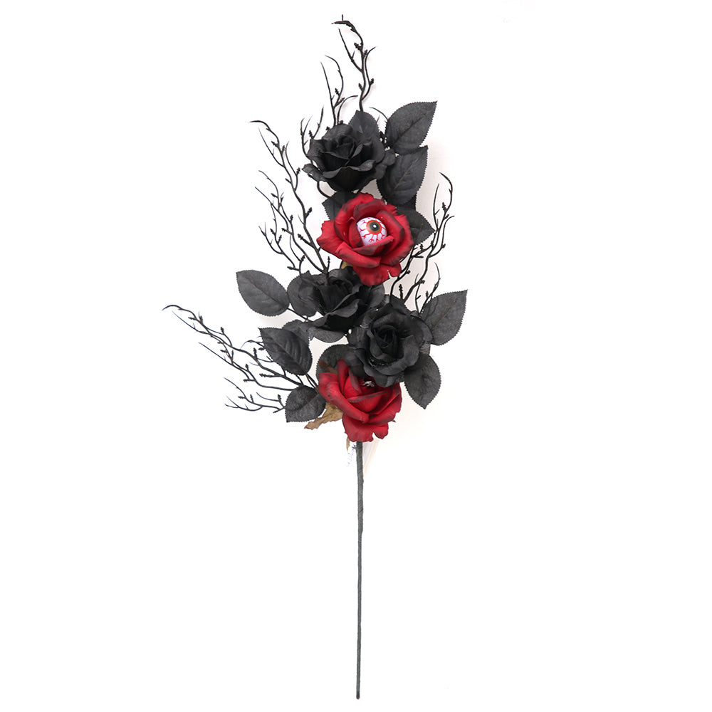 Halloween Branches Picks Hallowee Eyeball Black Faux Twigs Artificial Flower Branches For Halloween Decoration